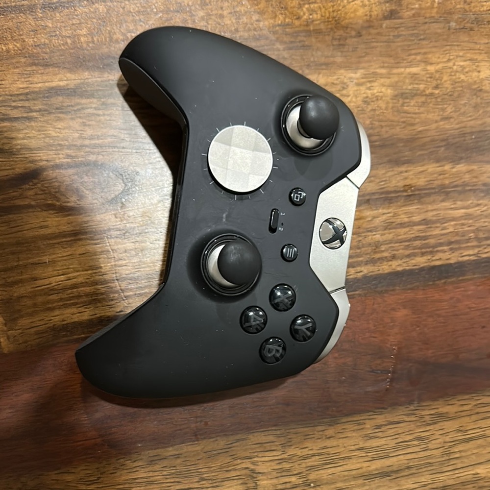 Black and Silver VR AR Controllers with Sensors